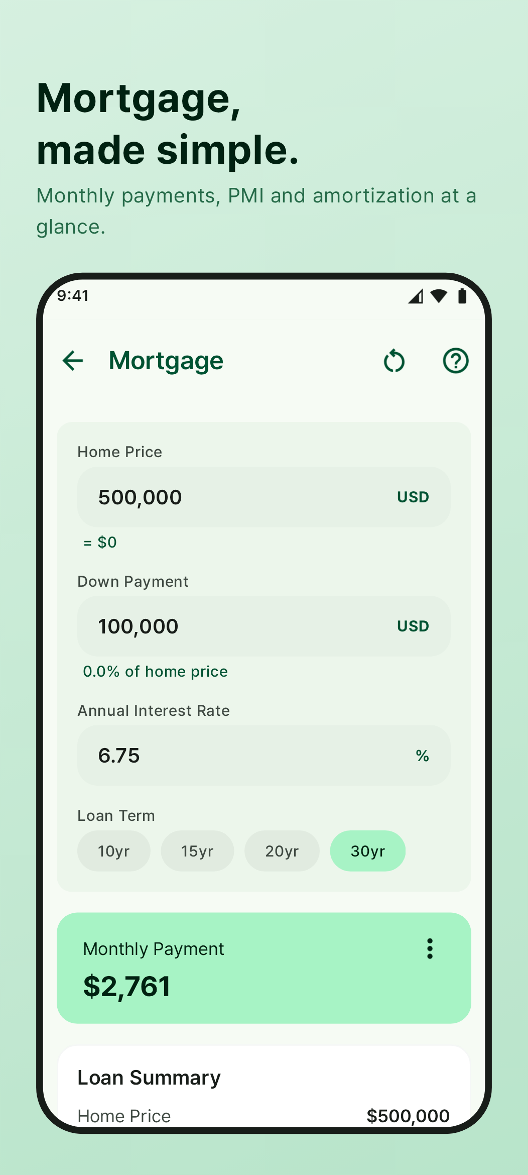 VAT Calculator screen