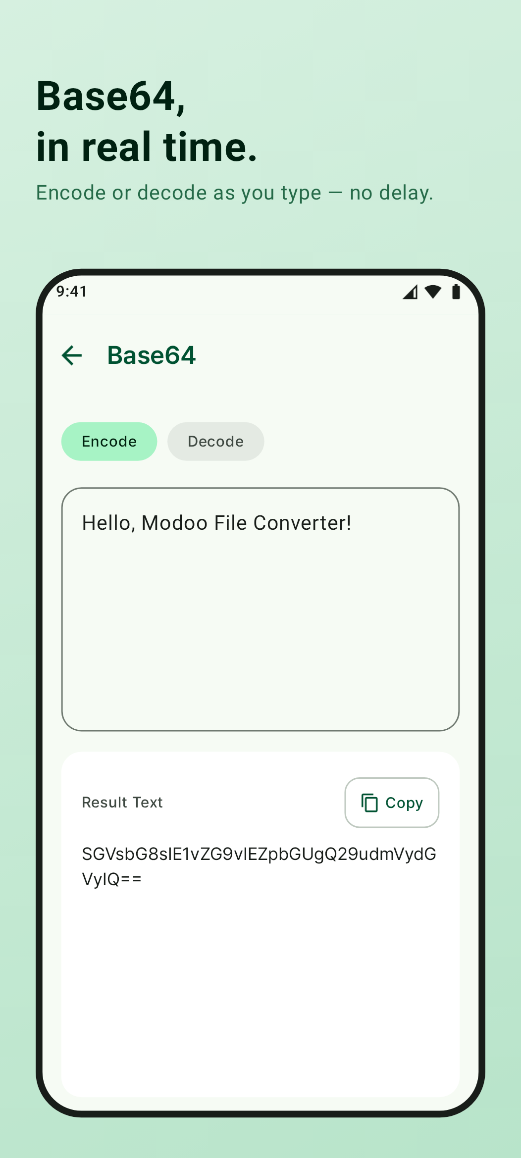 Conversion History Screen